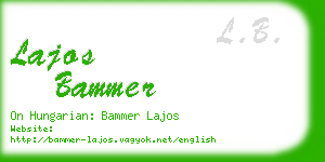 lajos bammer business card